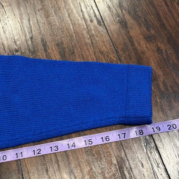 adobe knits 100% alpaca sweater size XL in GUc made in New Zealand blue color - Picture 9 of 10